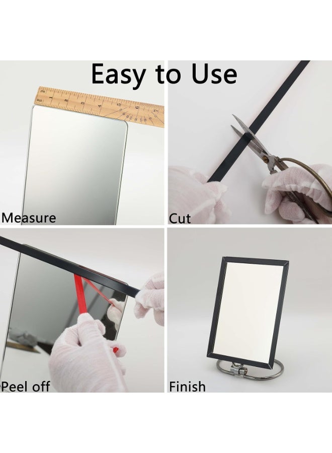 Matte Black Peel and Stick Wall & Molding Trim, Flexible DIY Strip for Mirror, Floor, Cabinet, Ceiling, Tile Edge (16.4 ft x 0.4 inch) - Image 5